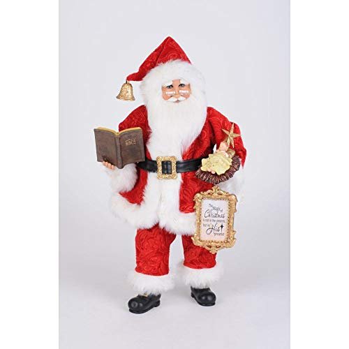 Karen Didion Originals Baby Jesus Santa Figurine, 19 Inches