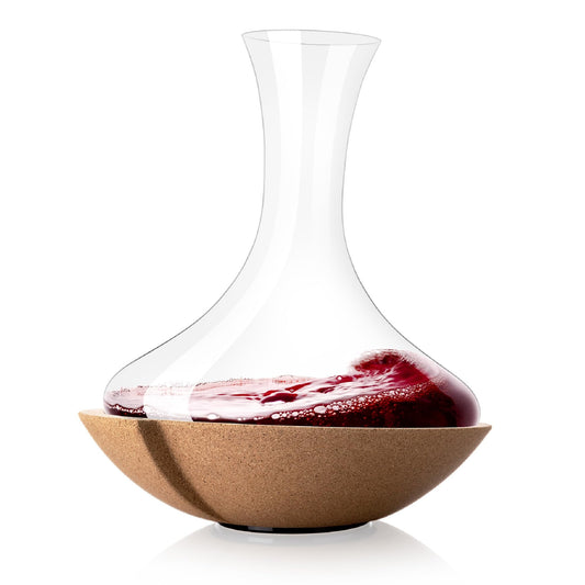 Vacu Vin Swirling Wine Decanter – Rotating Wine Aerator Carafe with Swirl Base – Enhances Flavor & Aroma – Elegant Glass Design – 750ml Capacity – Unique Wine Accessory for Entertaining