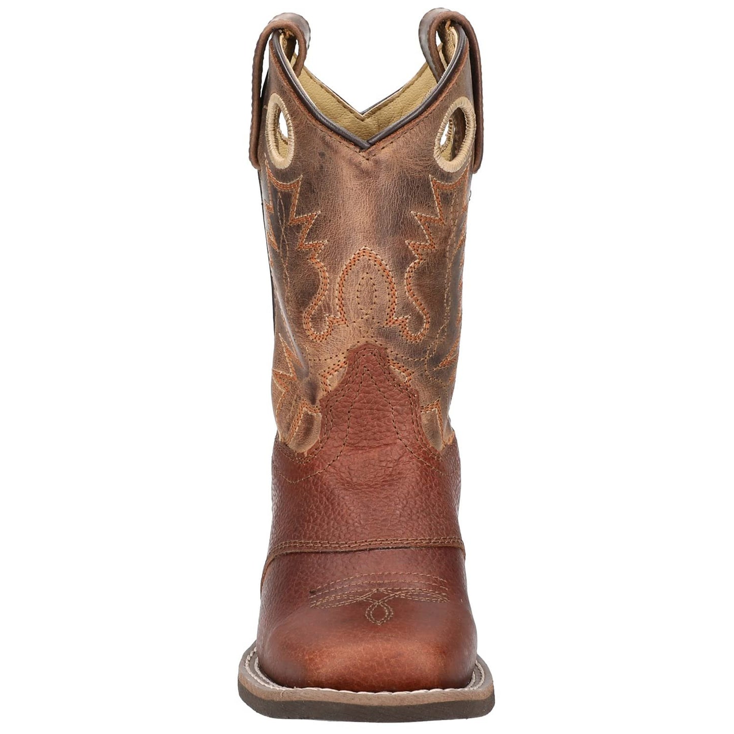 Smoky Mountain Youth Luke Square Toe Western Cowboy Boots Brown, 4M