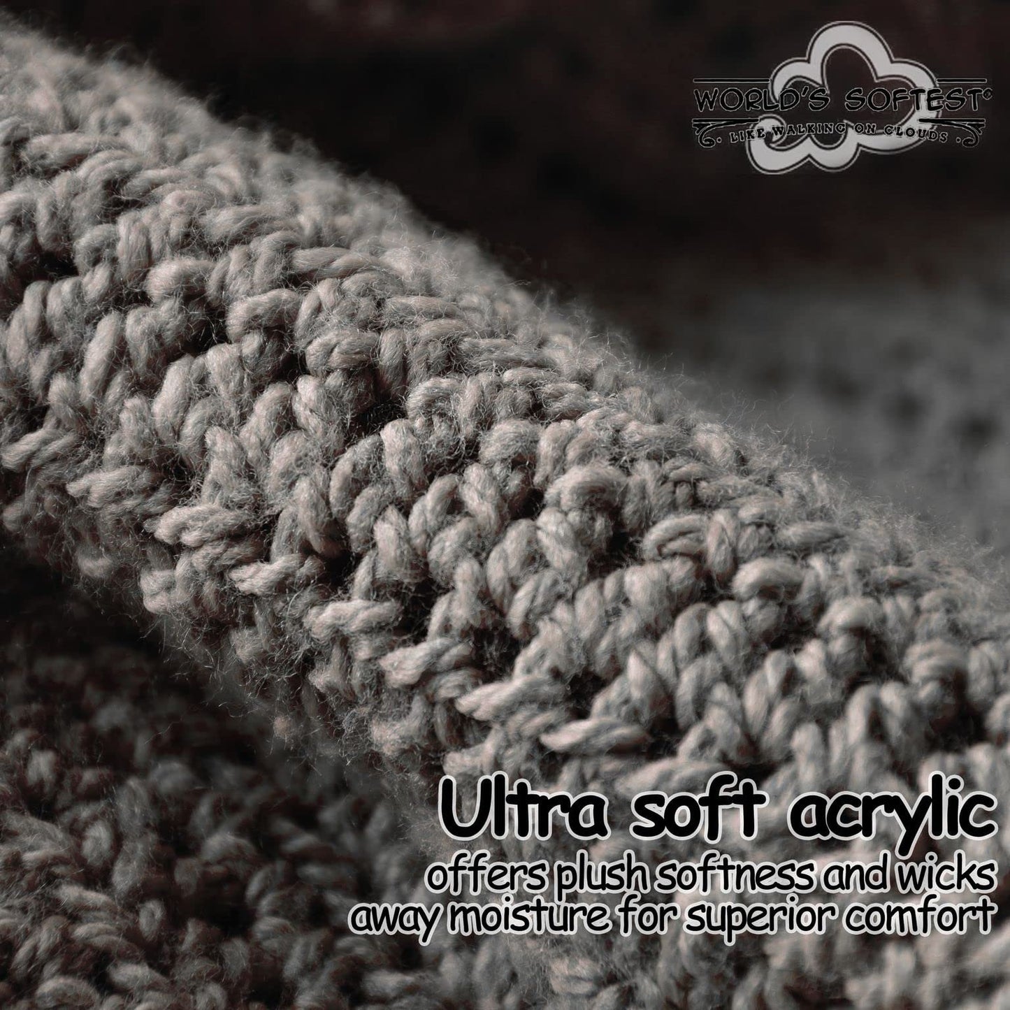 World's Softest Classic Crew Socks - Ultra Soft Crew Socks for Women and Men