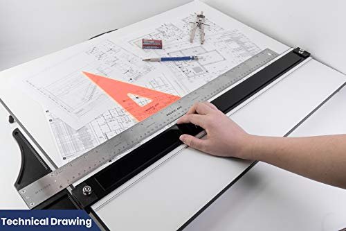 Pacific Arc Drafting Board, Portable Drafting Table with Parallel Bar, Parent