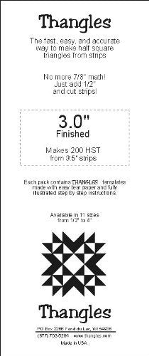 Thangles 3.0" Finished Quilting Templates