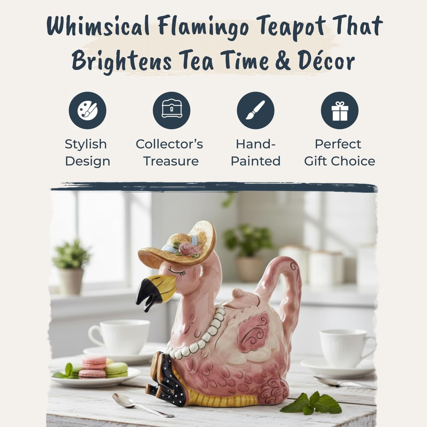 Blue Sky Ceramic Owl Teapot
