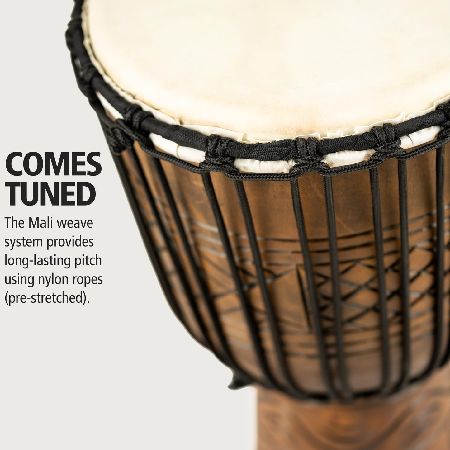 Carved Mahogany Djembe