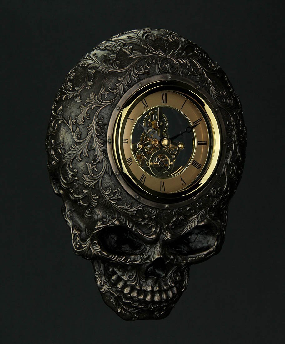 Steampunk Skull Decorative Wall Clock