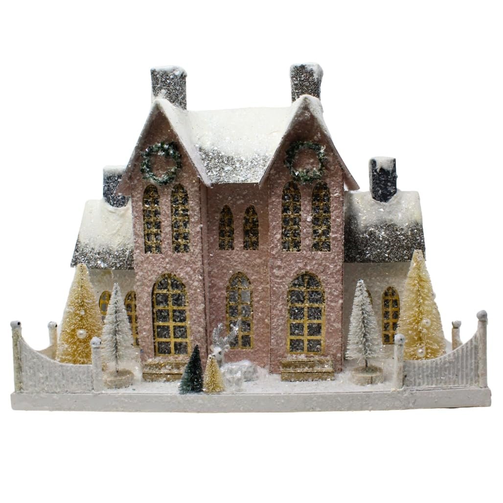 Cody Foster & Co Elegant Ivory Manor Christmas Village Building HOU-245