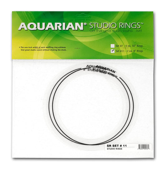 Aquarian Drumheads SR SET#11 Studio Rings two 8-inch