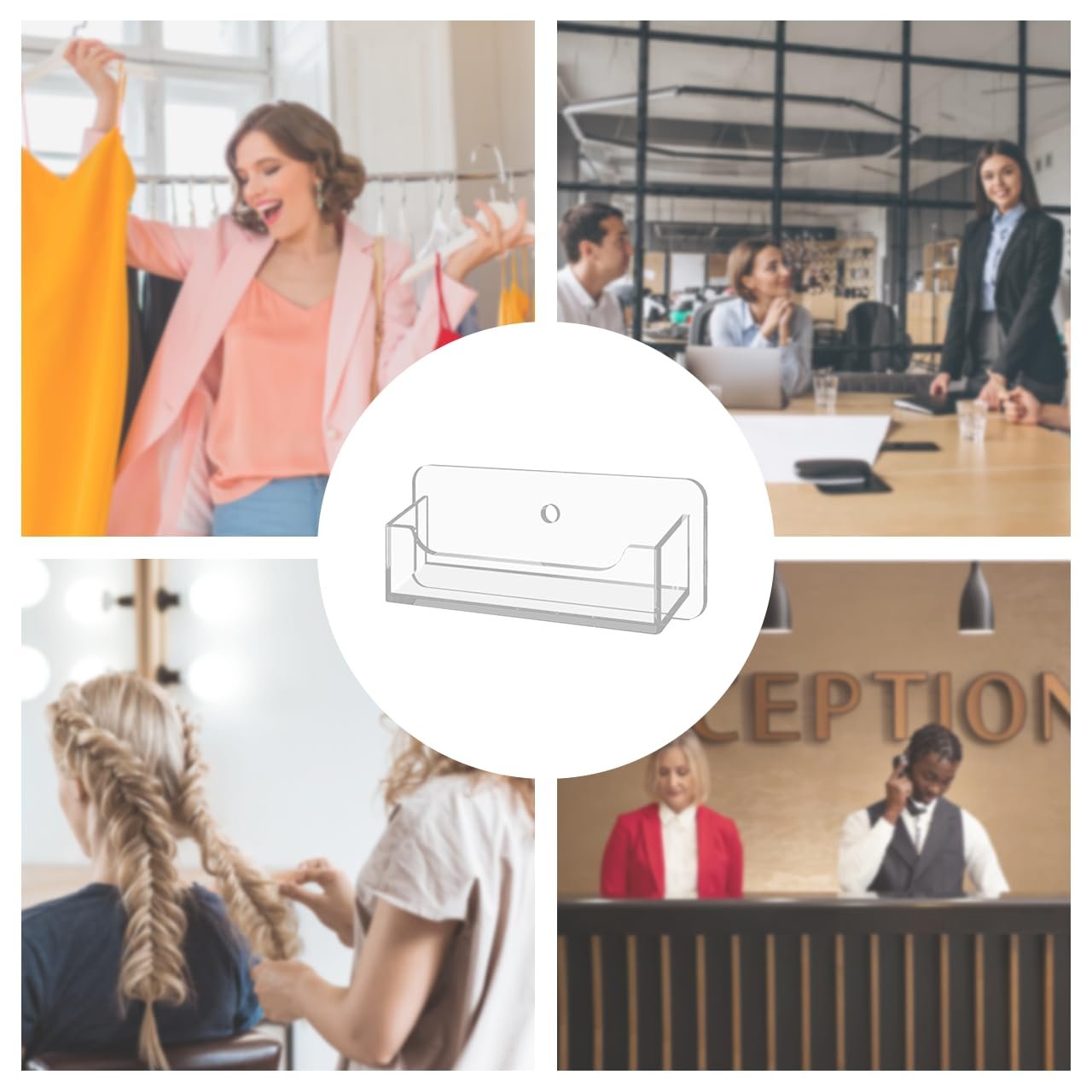 Marketing Holders Multi Pocket Wall Mount Business Card Holder Gift Card Display