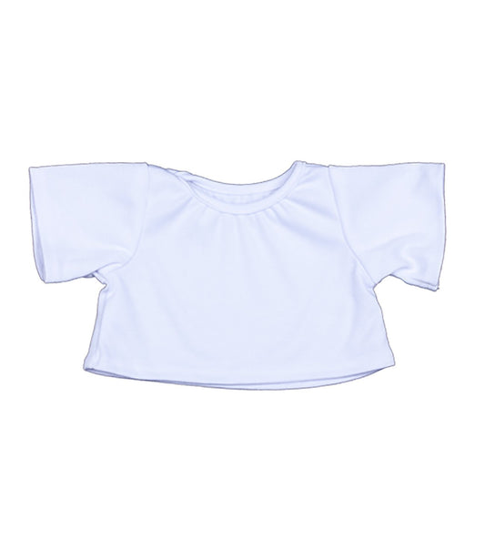 White TShirt Fits Most 8"-10" Webkinz, Shining Star, Make Your Own Stuffed Animal