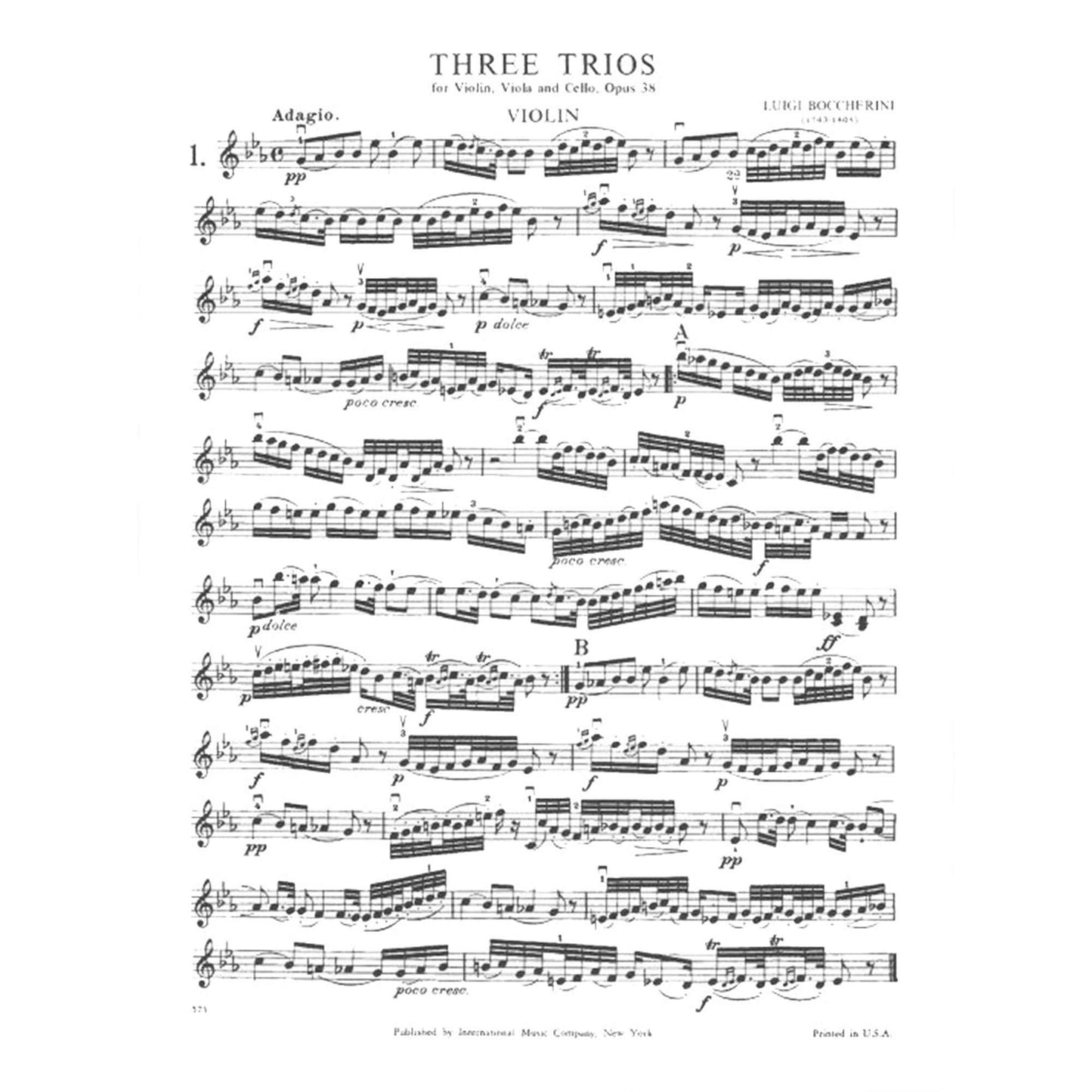 Boccherini, Luigi - 3 Trios Op 38 G 110 - 112 for Violin, Viola and Cello - Arranged by Altmann - International Edition [Sheet music] [Sheet music] [Sheet music] [Sheet music] [Sheet music] [Sheet music] [Sheet music] [Sheet music] [Sheet music] [Sheet...