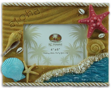 KC Hawaii Seashells Picture Frame 4" x 6"