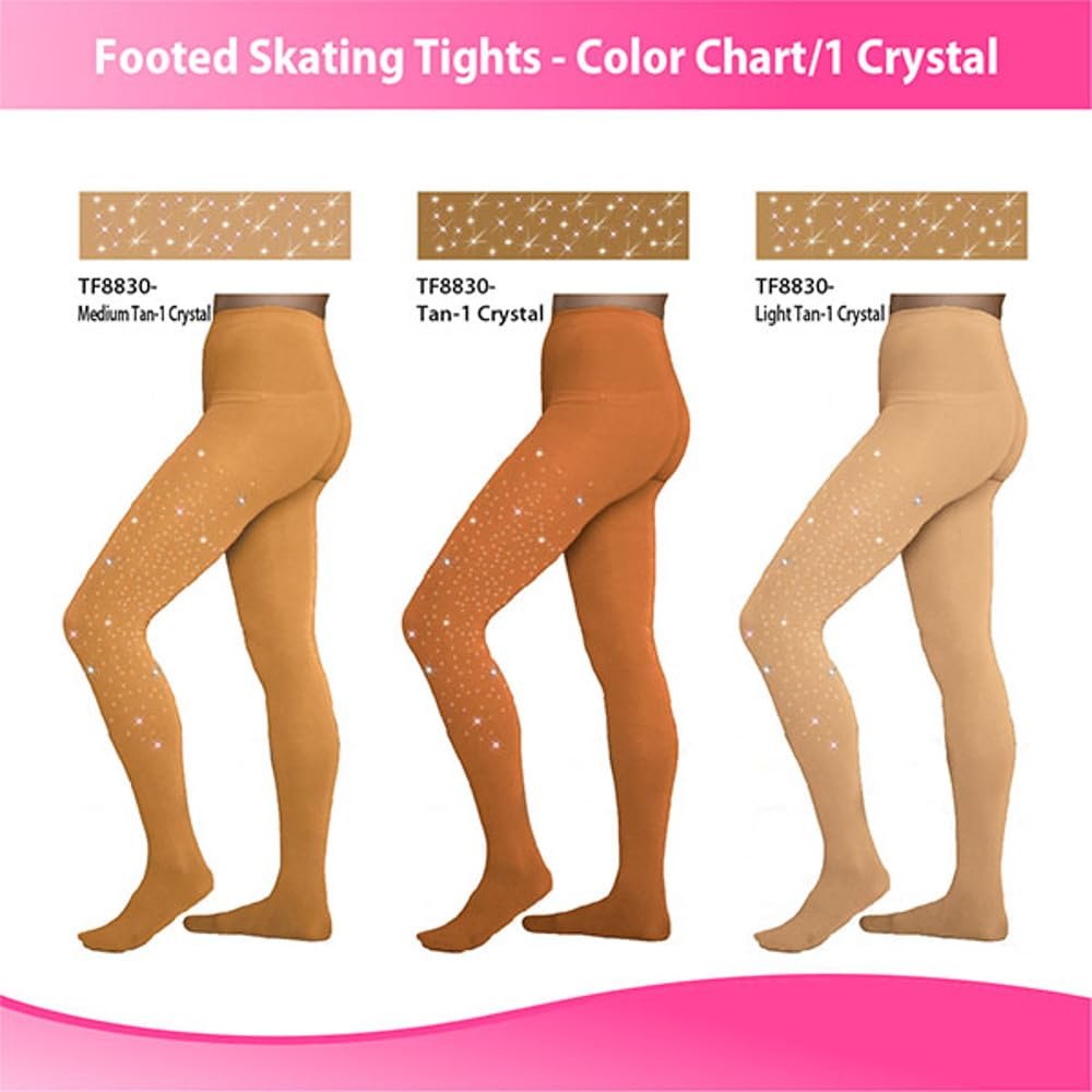 ChloeNoel Figure Skating Footed Tights TF8830