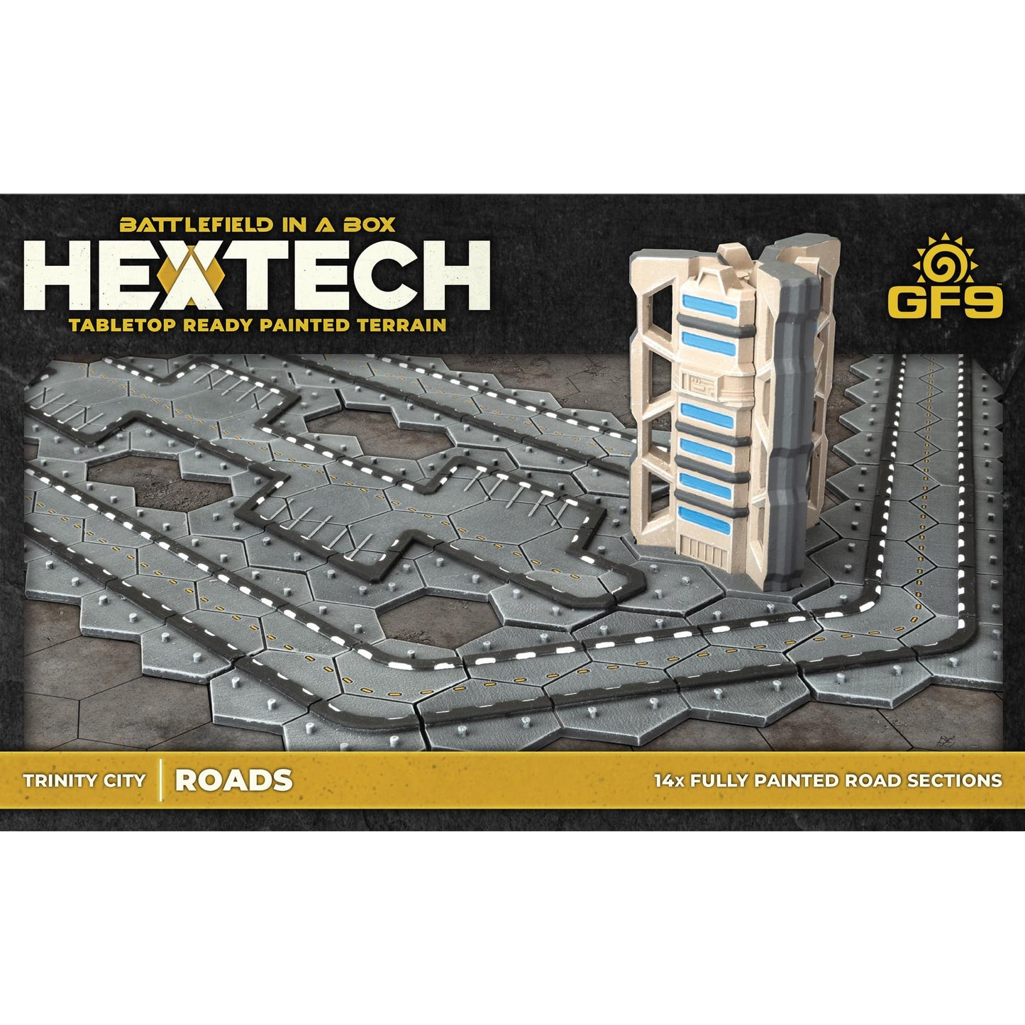 Gale Force Nine Hextech Trinity City Road Intersections (x20), HEXT19