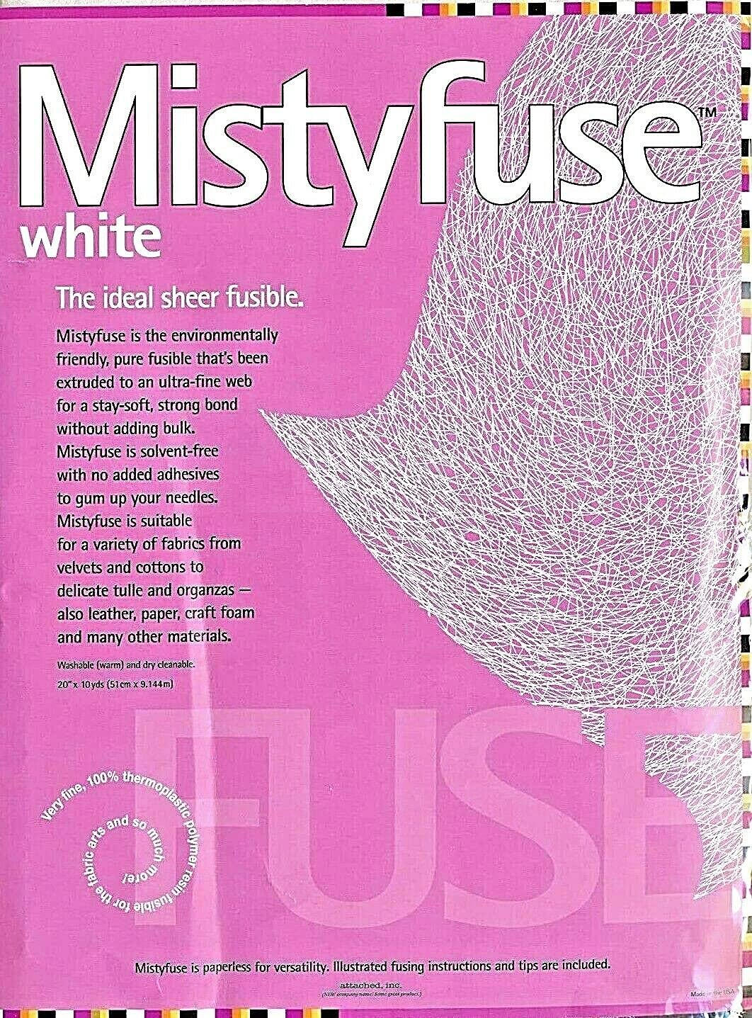 Mistyfuse Misty Fuse 10 Yards White Sheer Fusible Webbing (1)