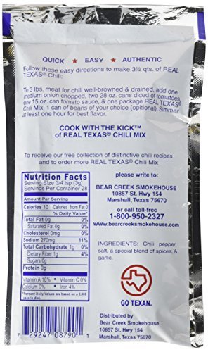 Real Texas Chili Seasoning Spice Mix - 3 Ounce (4 Pack)