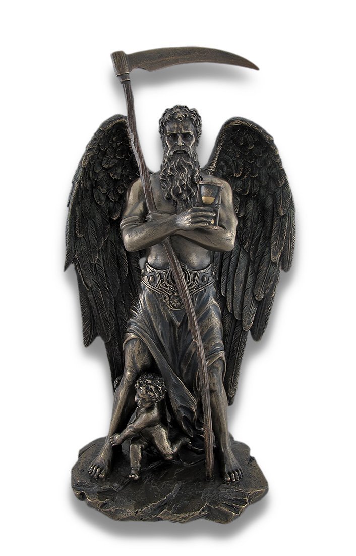 Things2Die4 Father Time Chronos Standing with Child Playing at His Feet
