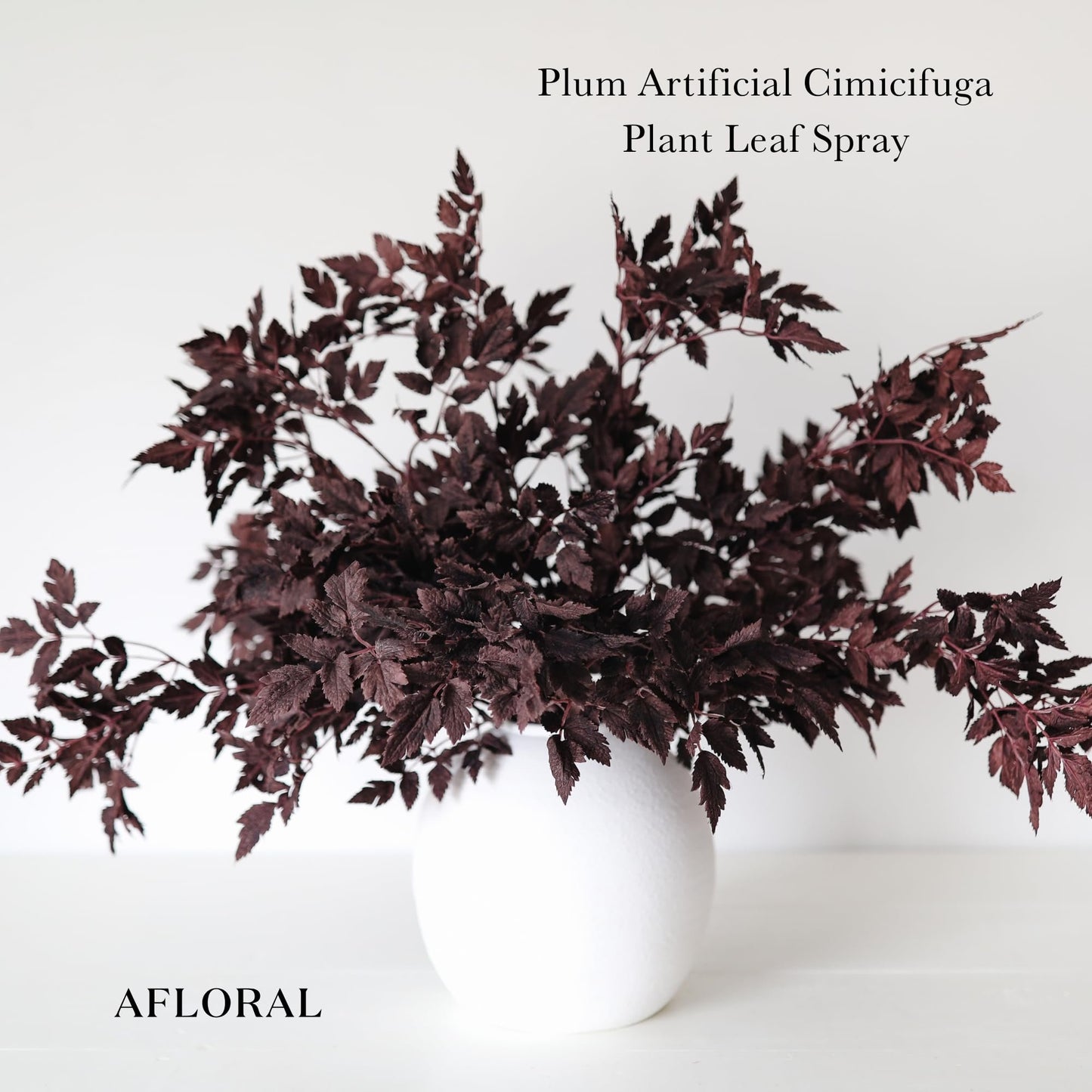 Afloral Sale Fake Plants | New Plum Artificial Cimicifuga Plant Leaf Spray - 31"