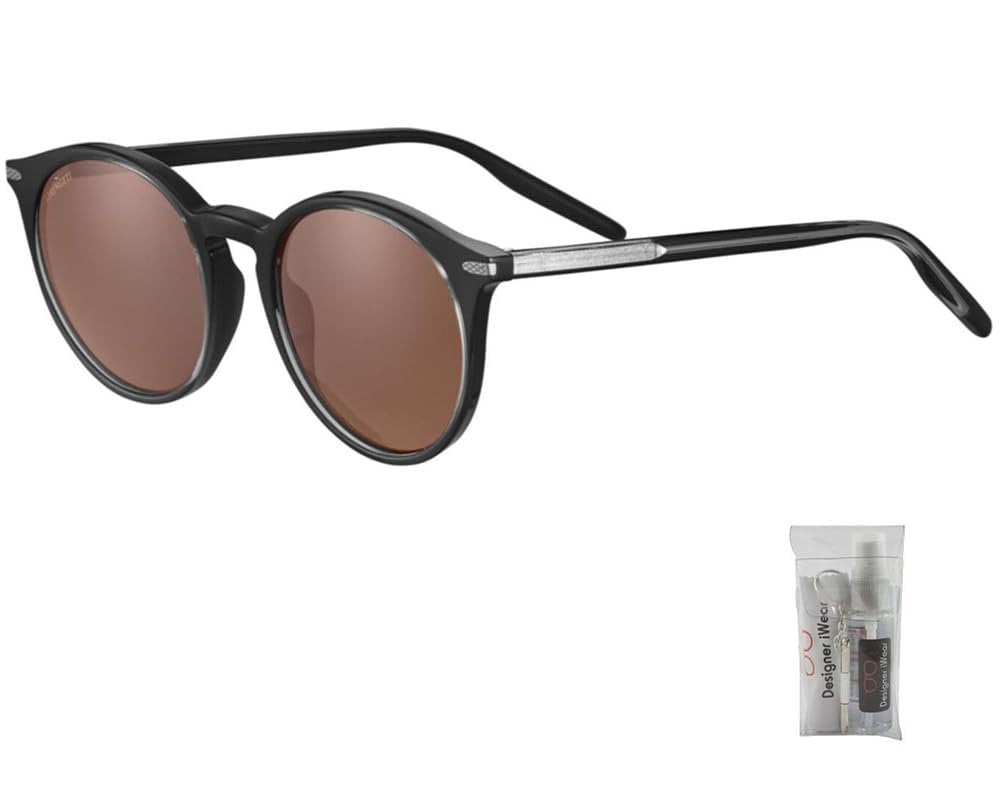 Serengeti Leonora Round Sunglasses For Women +BUNDLE with ACCESSORY EYEWEAR KIT