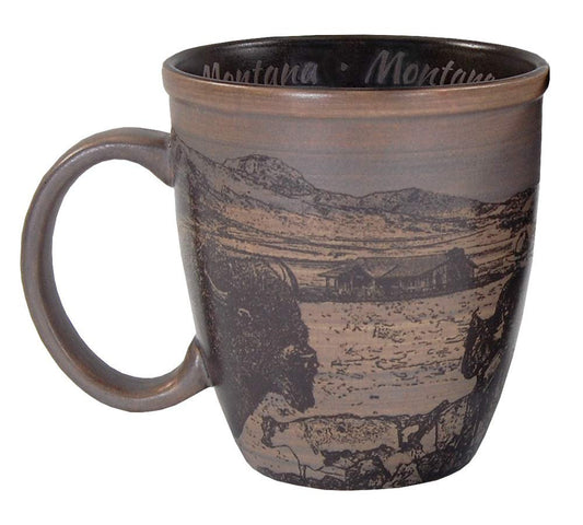 Americaware Montana 15 oz Sketch Art Coffee Mug