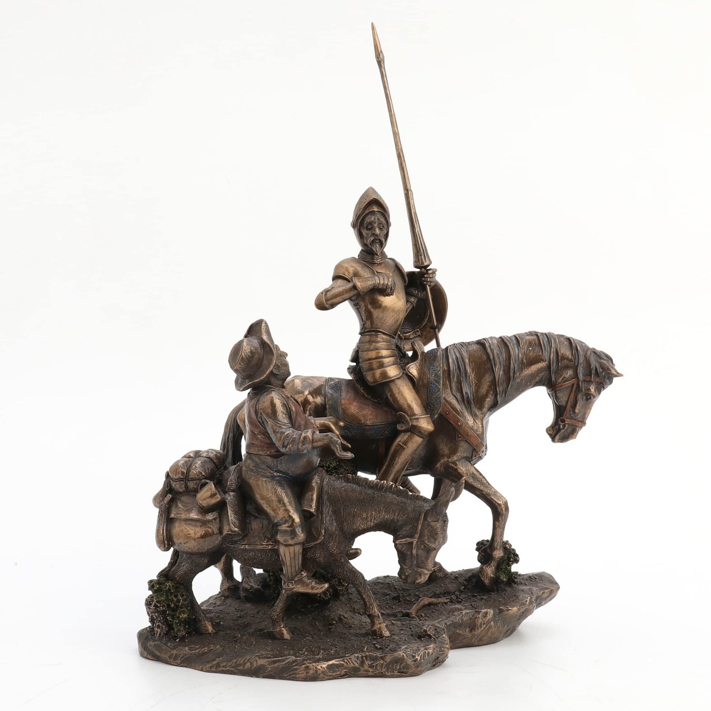 Unicorn Studios Don Quxote & Sancho Panza, Cold Cast Bronze