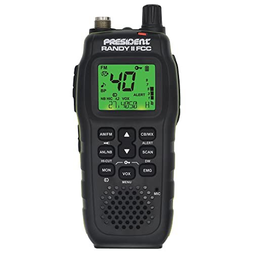 President Randy II FCC - First FCC Approved AM/FM Handheld CB Radio