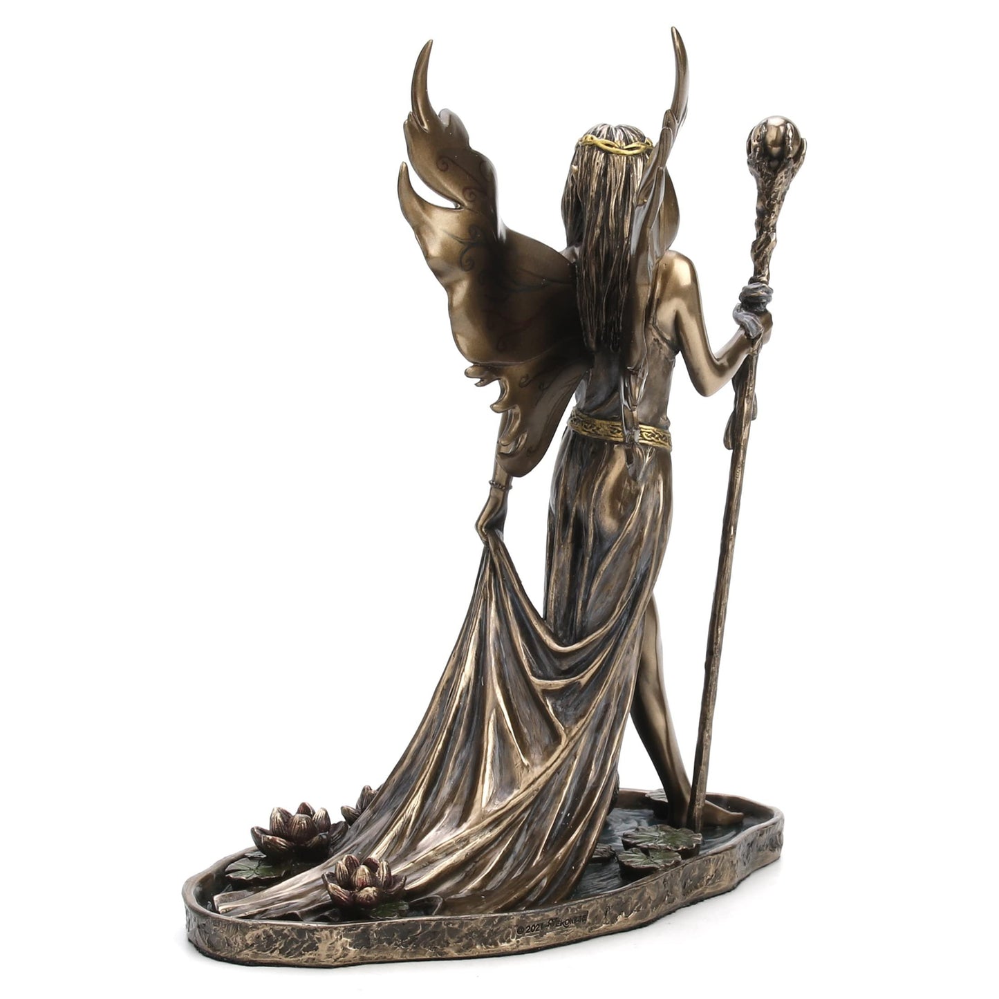Veronese Design 9" Aine The Celtic Faery Queen of Summer Love Resin Statue Bronze Finish