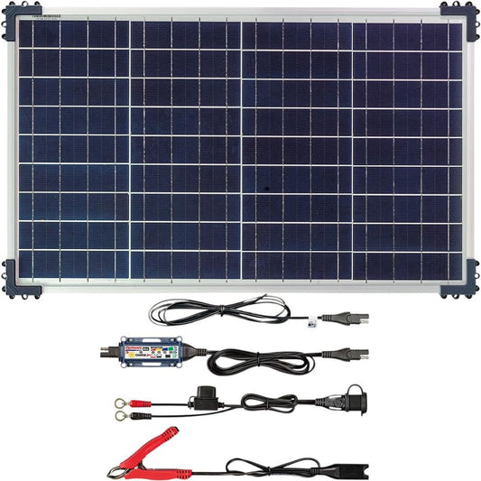 Optimate Solar Duo 40W, TM522-D4, 6-Step 12V / 12.8V 3.3A Weatherproof Solar Battery Saving Charger & maintainer