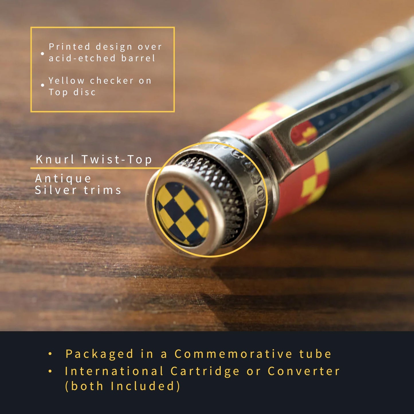 Retro 51 Tornado Fountain Pen - P-51 Mustang Edition, Extra Fine Nib - Collector's Item & Writing Masterpiece