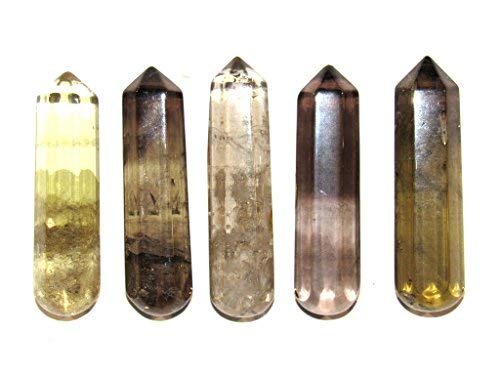Zentron Crystal Collection: 60MM All Natural Gemstone Crystal 2"+ Wand and Velvet Pouch