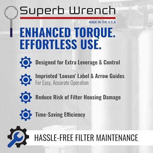 Superb Wrench SPBW-18 Heavy Duty Metal Water Filter Housing Wrench (4.24 inch Inside Diameter)