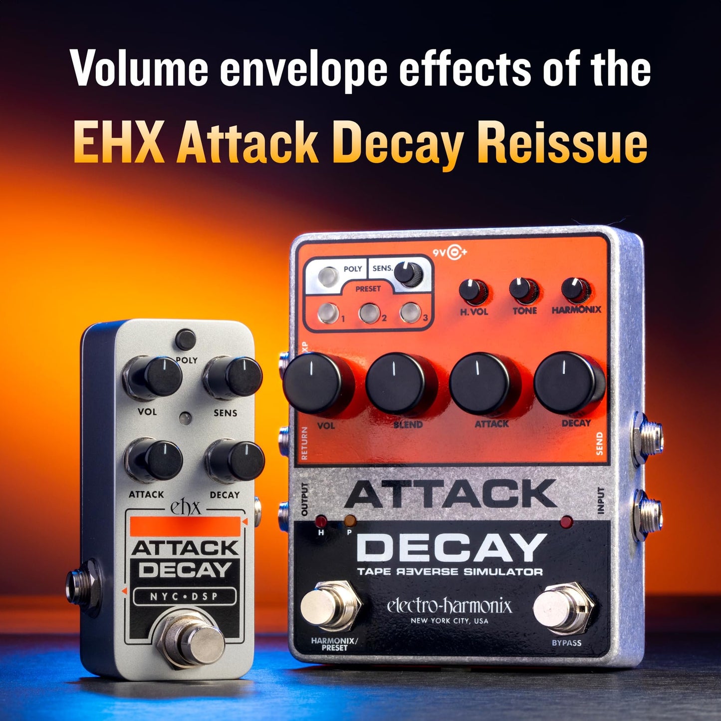 Electro-Harmonix Pico Attack Decay Tape Reverse Simulator Pedal