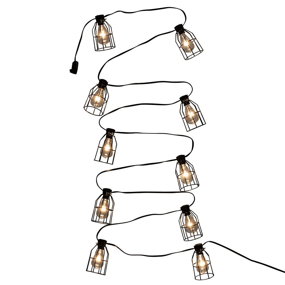 Kurt Adler UL4321 UL 10-Light C7 Cage Lantern Light Set