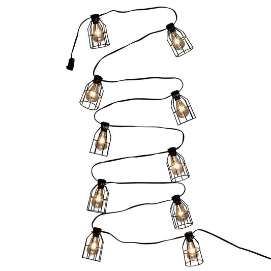 Kurt Adler UL4321 UL 10-Light C7 Cage Lantern Light Set