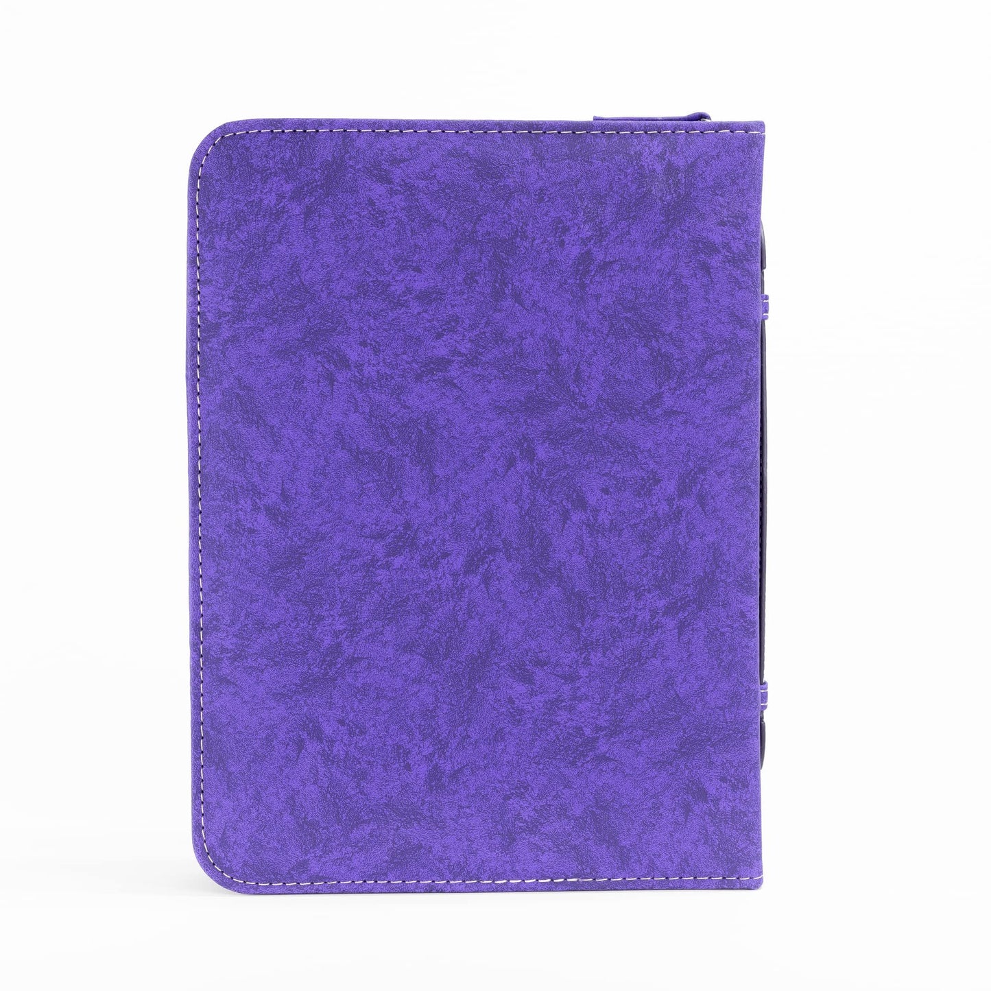 Hope Fill with Joy Purple Paisley 10 x 7 Vegan Leather Zippered Bible Cover with Handle, Large