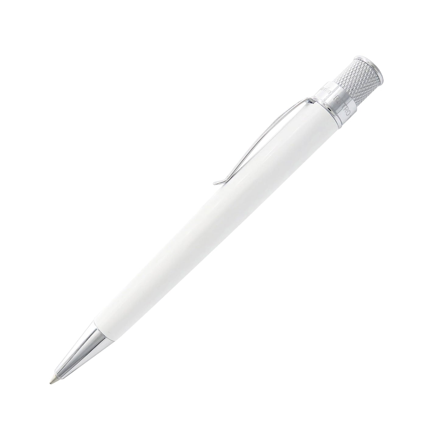Retro 1951 Tornado™ Classic Lacquer Rollerball Pen - White | Glow-in-the-Dark