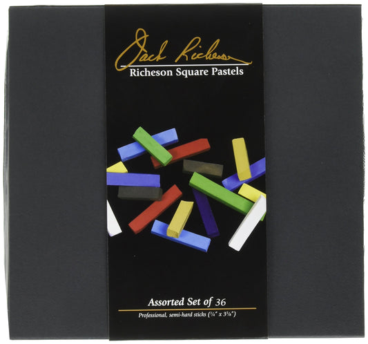 Jack Richeson 427336 Signature Assorted Hard Square Pastels (Set of 36)