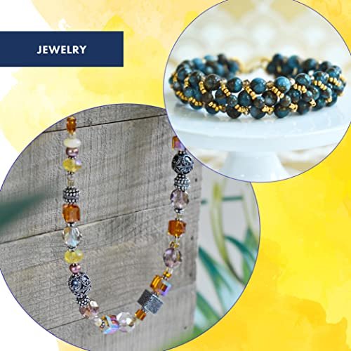 Beadalon 19 Strand Bead Stringing Wire - Beading & Jewelry Making Supplies, Flexible Stainless Steel Nylon Coated Thin String for Bracelets & Necklaces