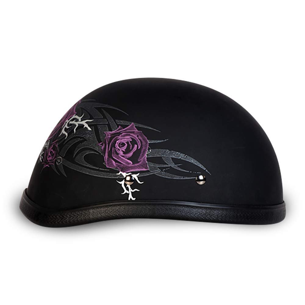 Daytona Helmets Graphics Bicycle Helmets for Men - Novelty Half Helmet with Breathable Liner - Retro Skull Cap – Eagle Headgear with Head Wrap