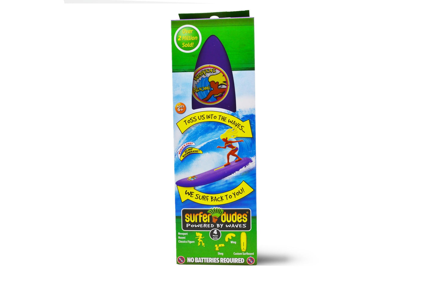 Surfer Dudes Classics Wave Powered Mini-Surfer and Surfboard Toy