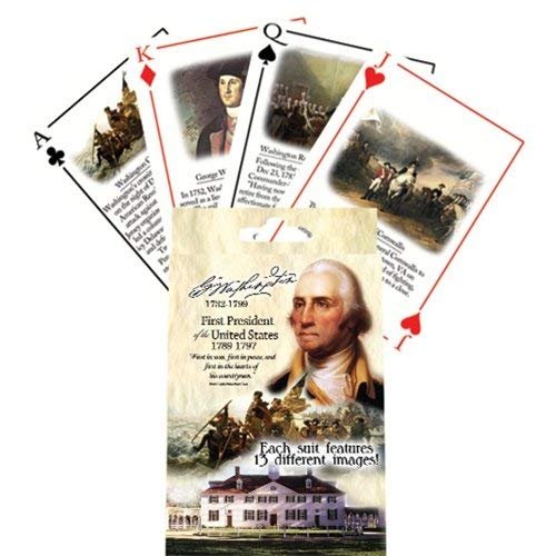 Americana George Washington First President of The United States Playing Cards