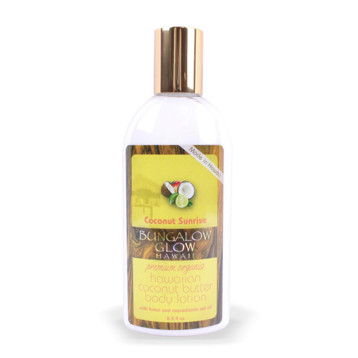 BUNGALOW GLOW Coconut Sunrse Cocont Bttr Body Lotion, 8 OZ