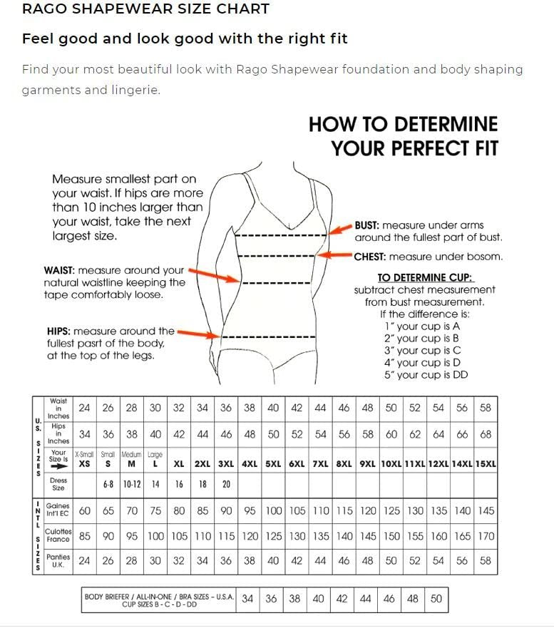 Rago Women's Hi Waist Long Leg Shaper
