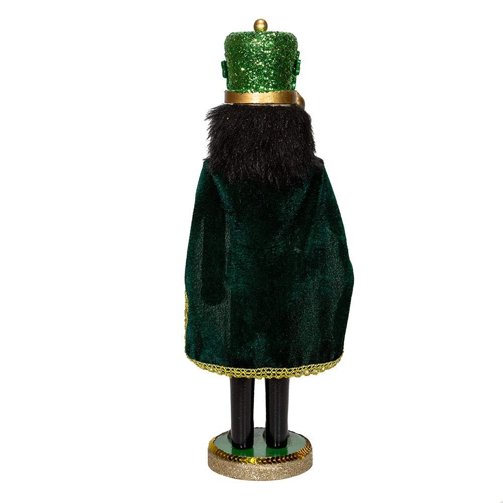 Kurt Adler Wooden Nutcrackers, Irish Nutcracker with Cape, 15"