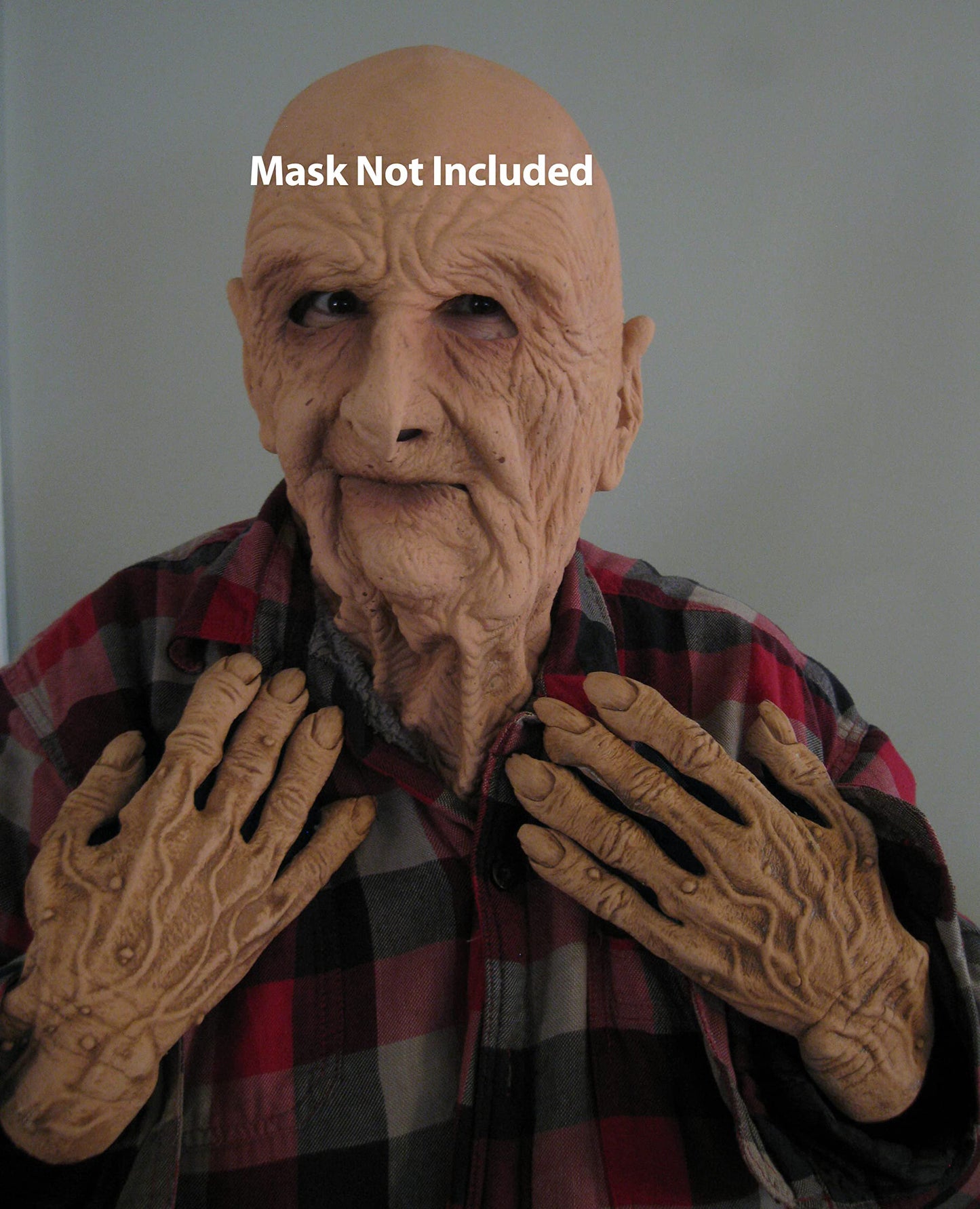 Zagone Studios Old Man Women Hands Scary Funny Adult Halloween Cosplay Gloves