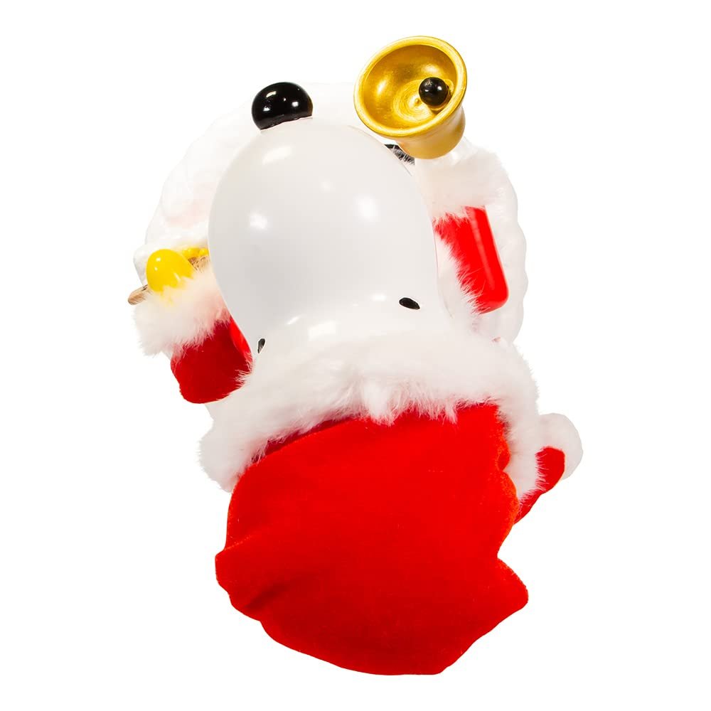Peanuts 10-Inch Battery-Operated Musical Santa Snoopy Nutcracker