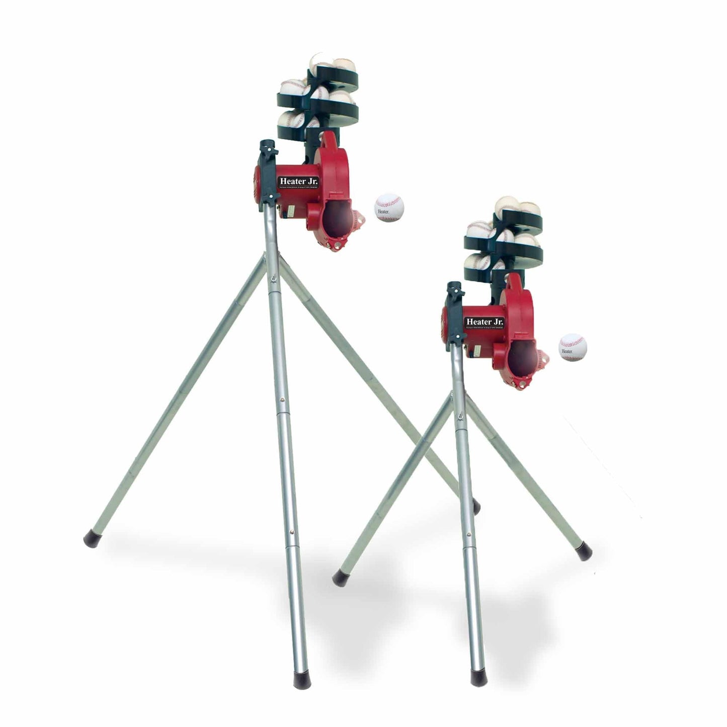Heater Sports Junior Baseball Pitching Machine, Portable, and Adjustable with Variable Speed and Angle, Perfect for Kids' Batting Practice, Skill Development, and Backyard Training