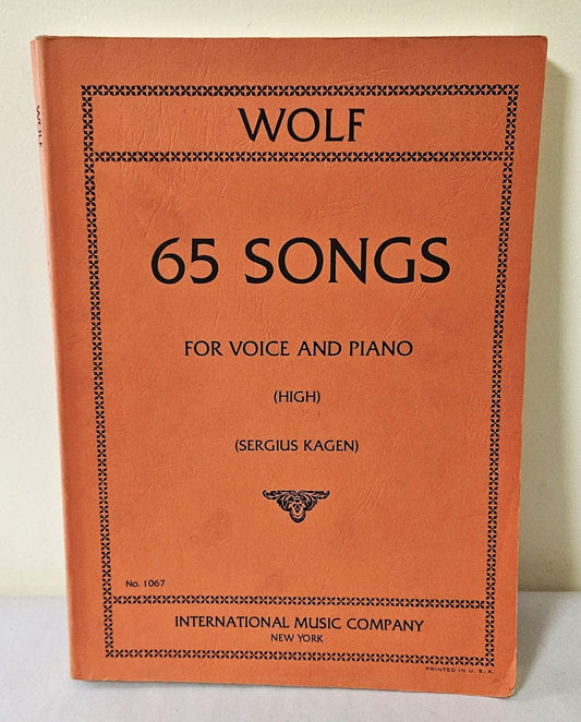 Wolf: 65 Songs for Voice and Piano (Sergius Kagen) (High) (1067)