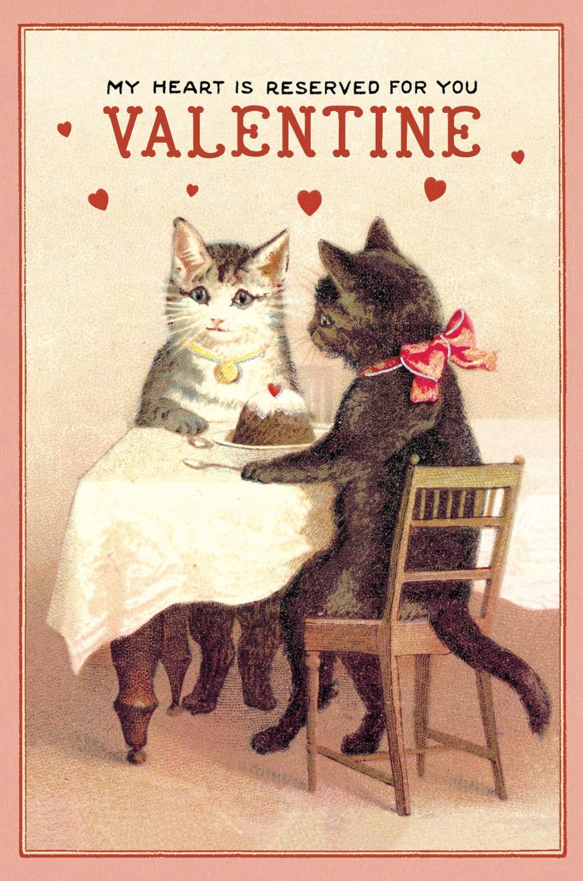 Cavallini Papers & Co Cavallini Valentines Glitter Vintage Postcards
