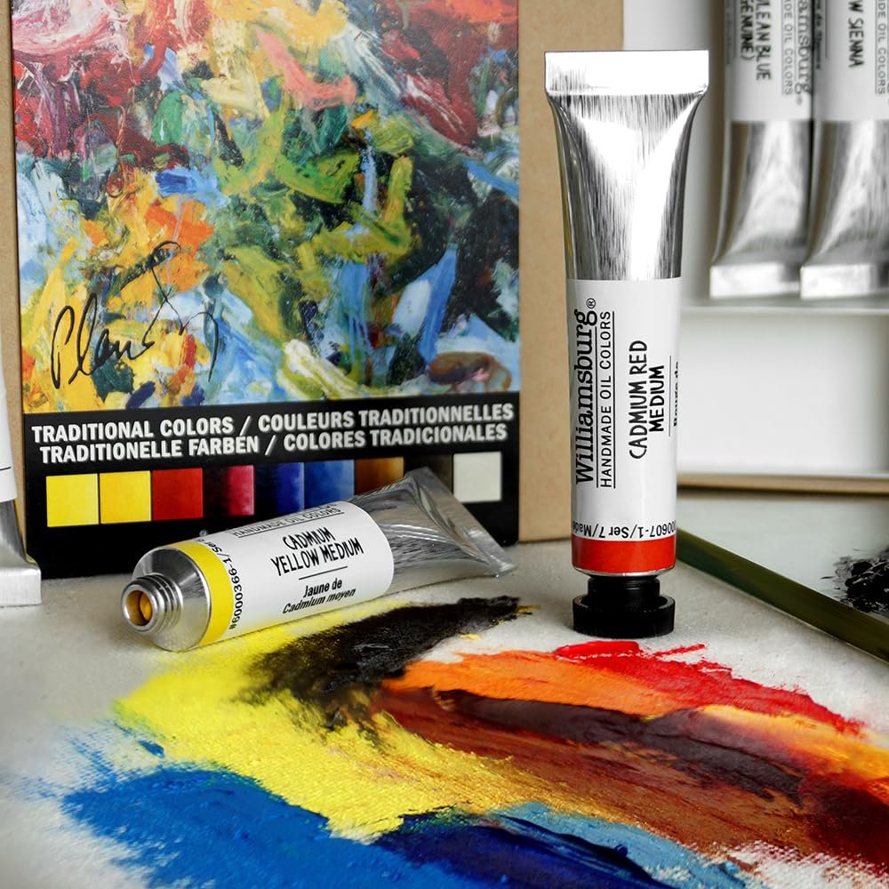Williamsburg Artist Oil Colors by GOLDEN, Black, Gray and White, Professional Oil Paint