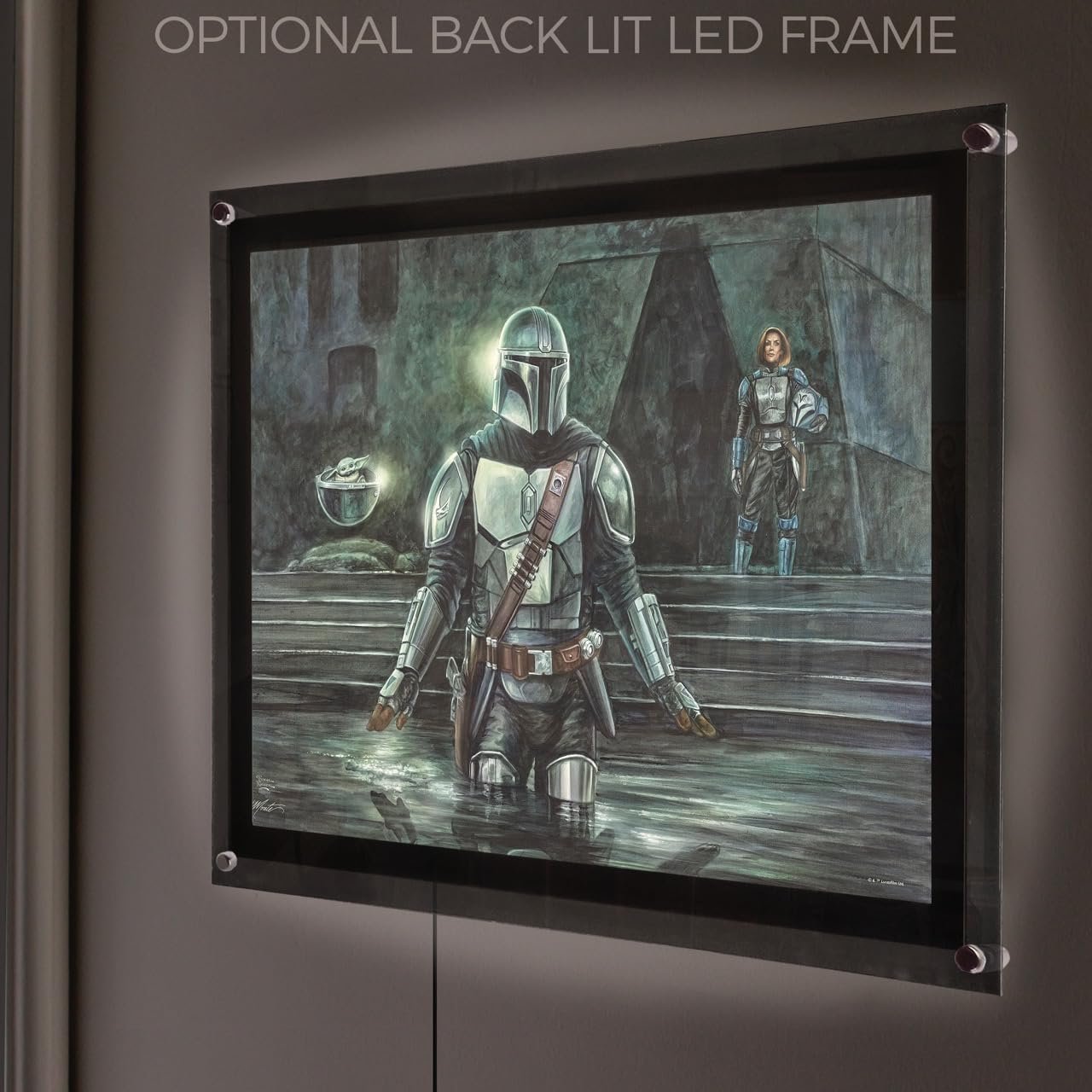 Star Wars – Thomas Kinkade – Durable 24” x 17” MightyPrint Wall Art – NOT Made of Paper – Officially Licensed Collectible